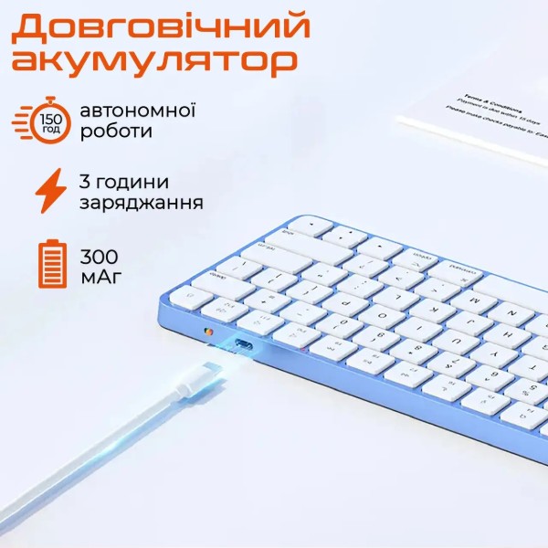 Фото - Клавиатура беспроводная Meetion K210 Bluetooth/Wireless Black (MT-K210MW-A-RUA)